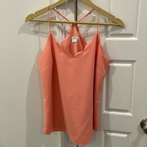 JCREW SHELL SCALLOPED CAMISOLE/TANK CORAL/PINK SIZE 4